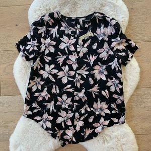 Madewell Silk Button-Back Tie Winter Orchid Sz S